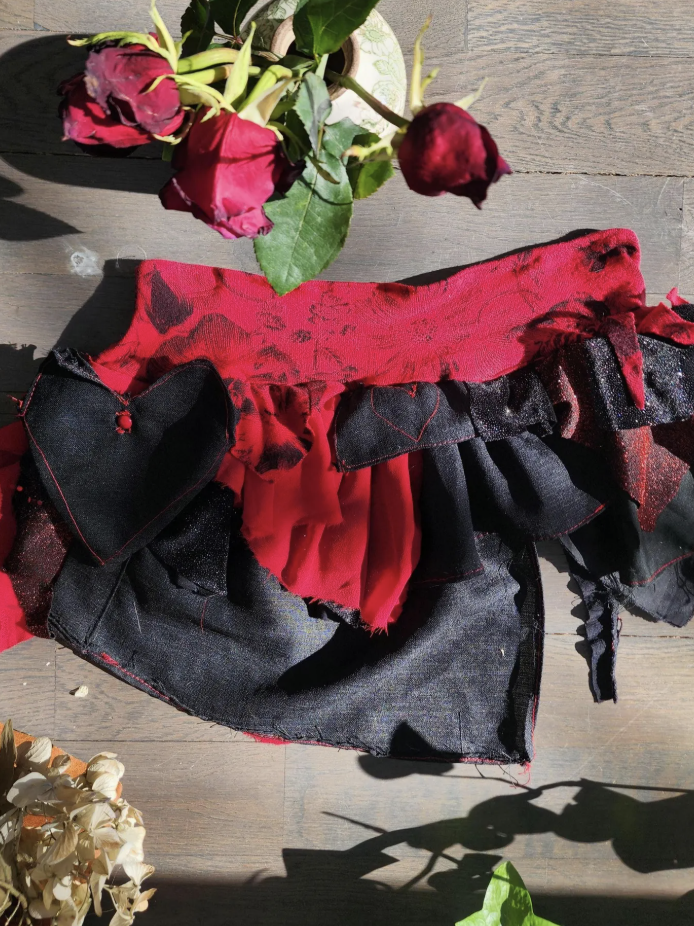 Bleeding Heart Mini Skirt