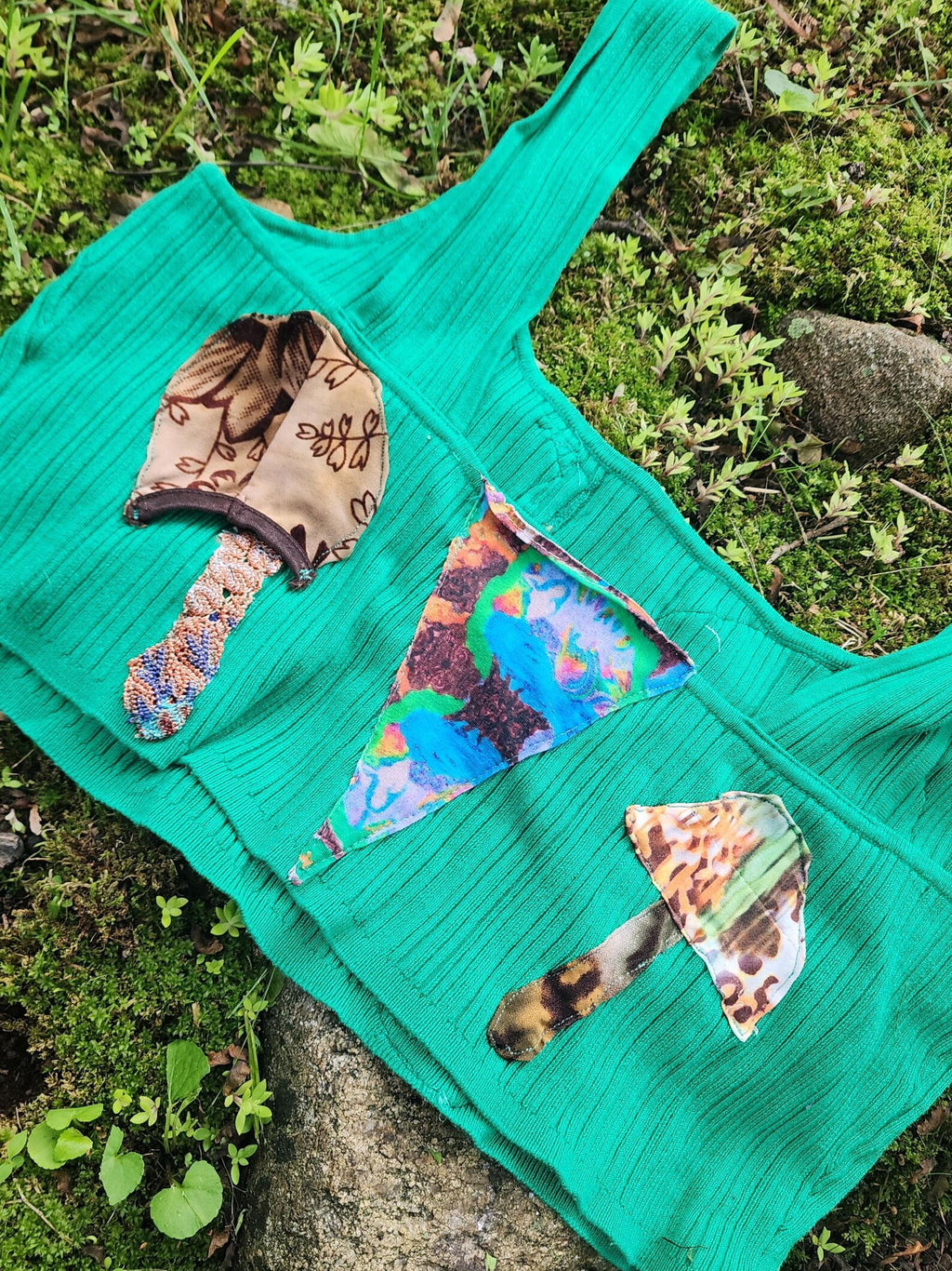 Worlds of the Trees Knit Tank Top with Original Artwork