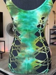 Eat Your Greens Slit Weave Romper