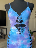 Starlight Serenity Slit Weave Romper