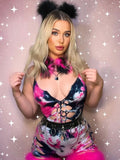 Toxic Temptation Slit Weave Romper