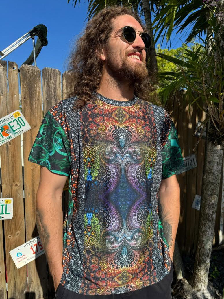 Longline patchwork T