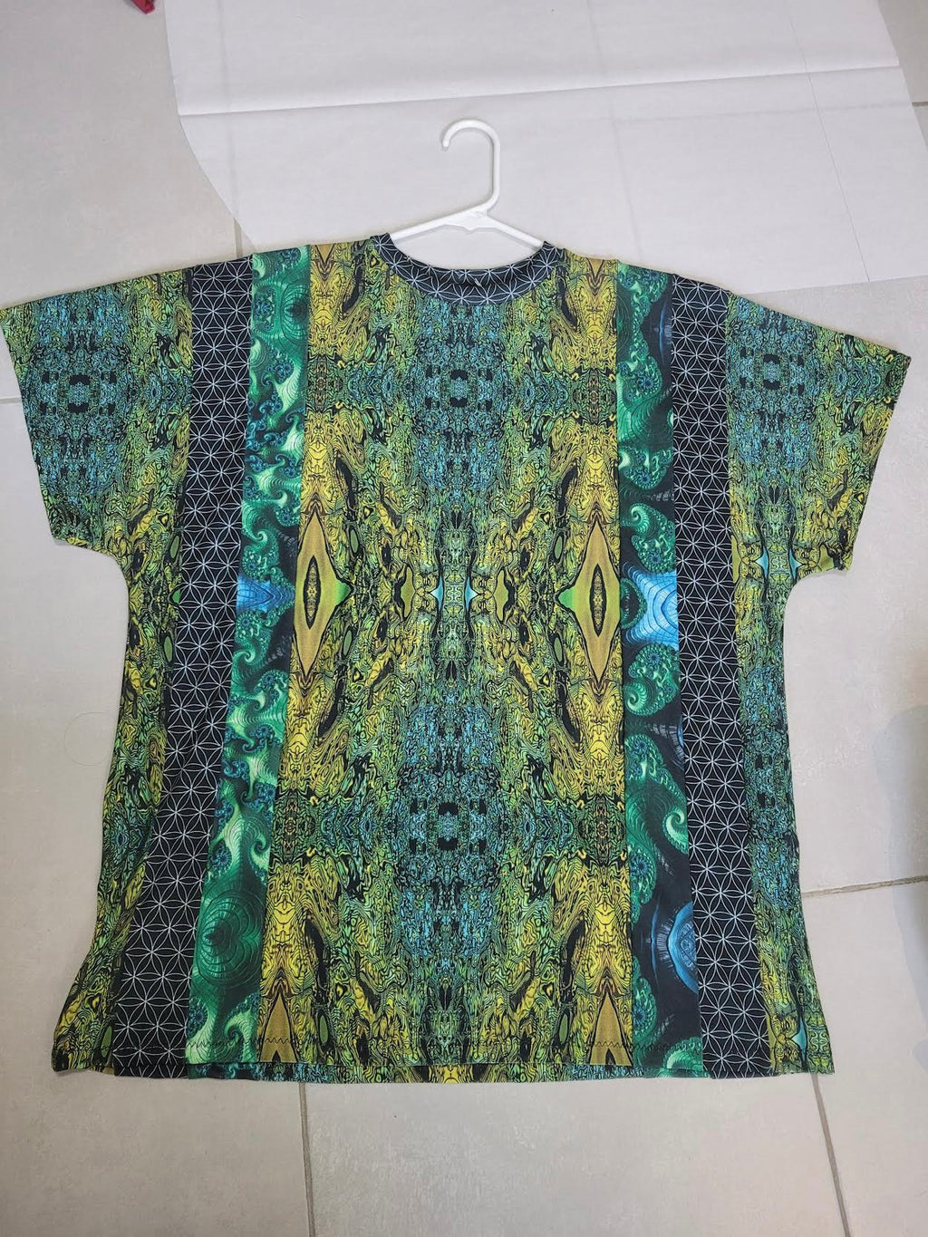 Longline patchwork T