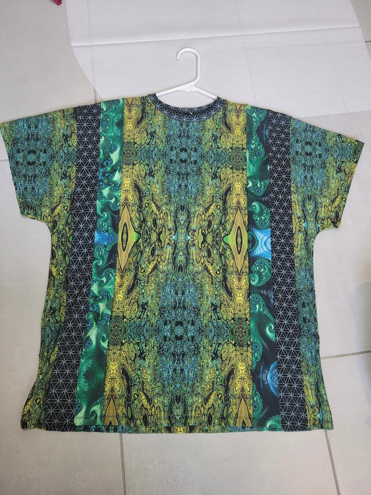 Longline patchwork T