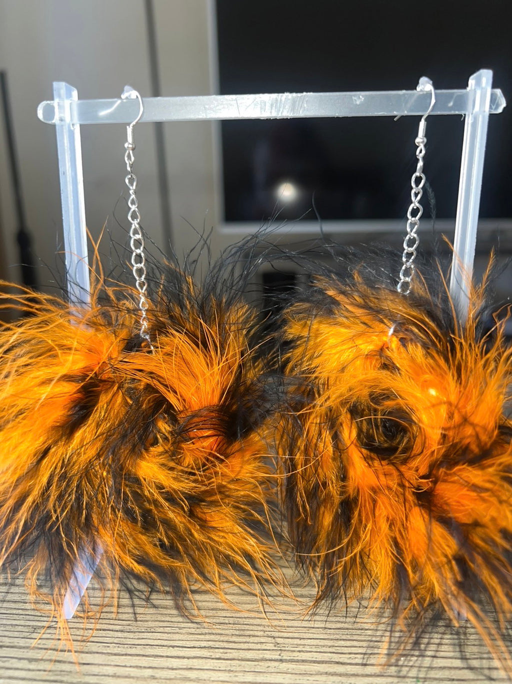 Halloween Fluff Earrings