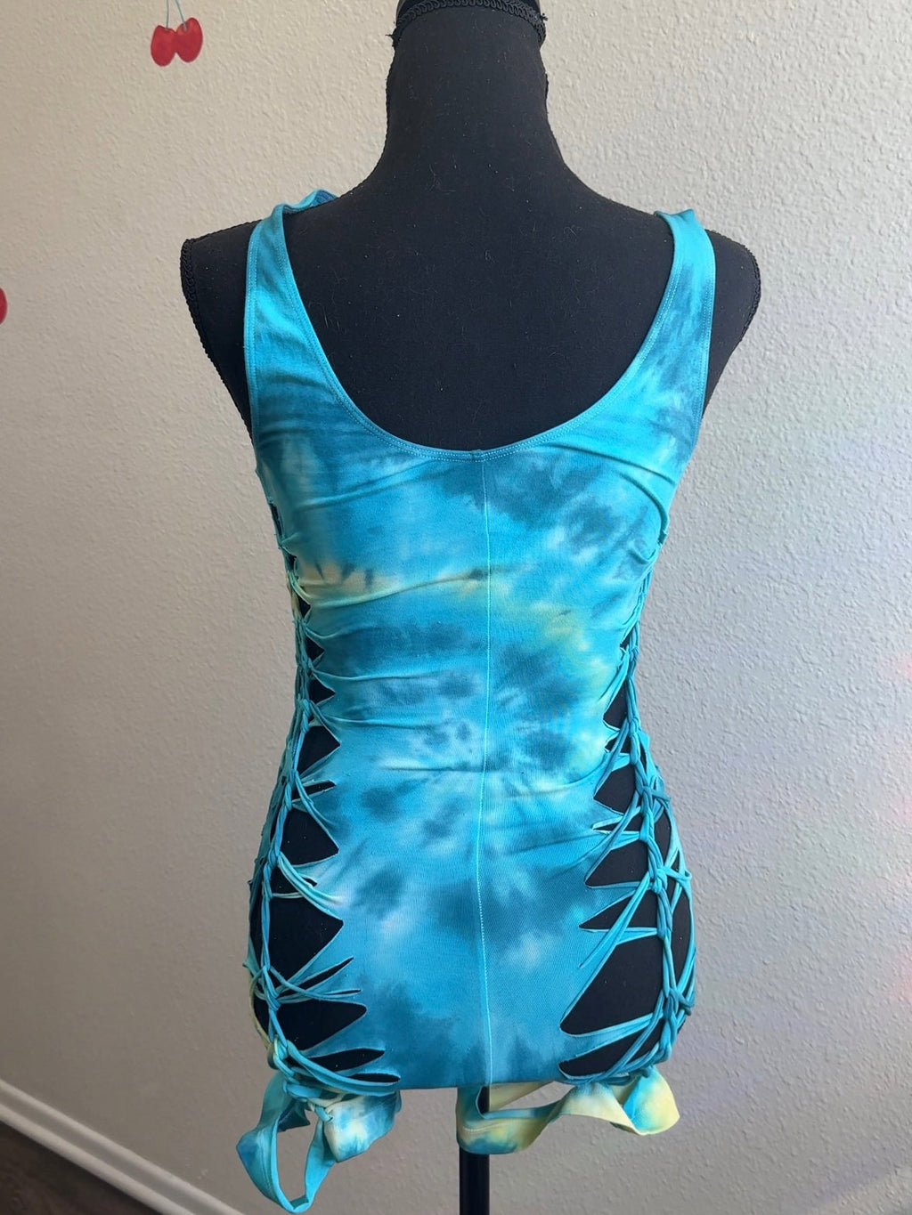 Aqua Glow Slitweave Romper
