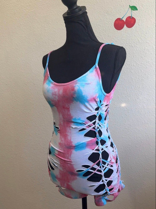 Bubblegum Pop Slitweave Romper