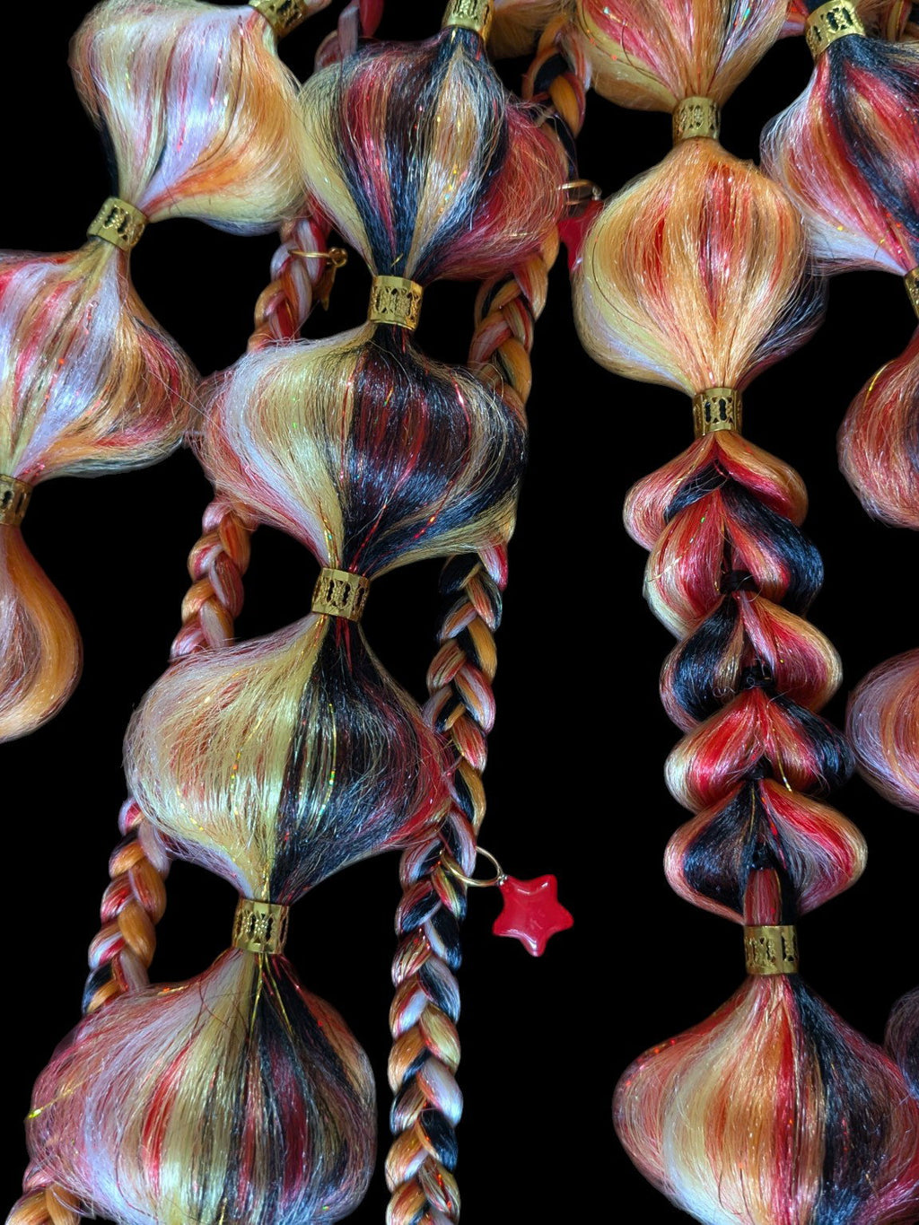 Embers - Ponytail Festival Rave Braids