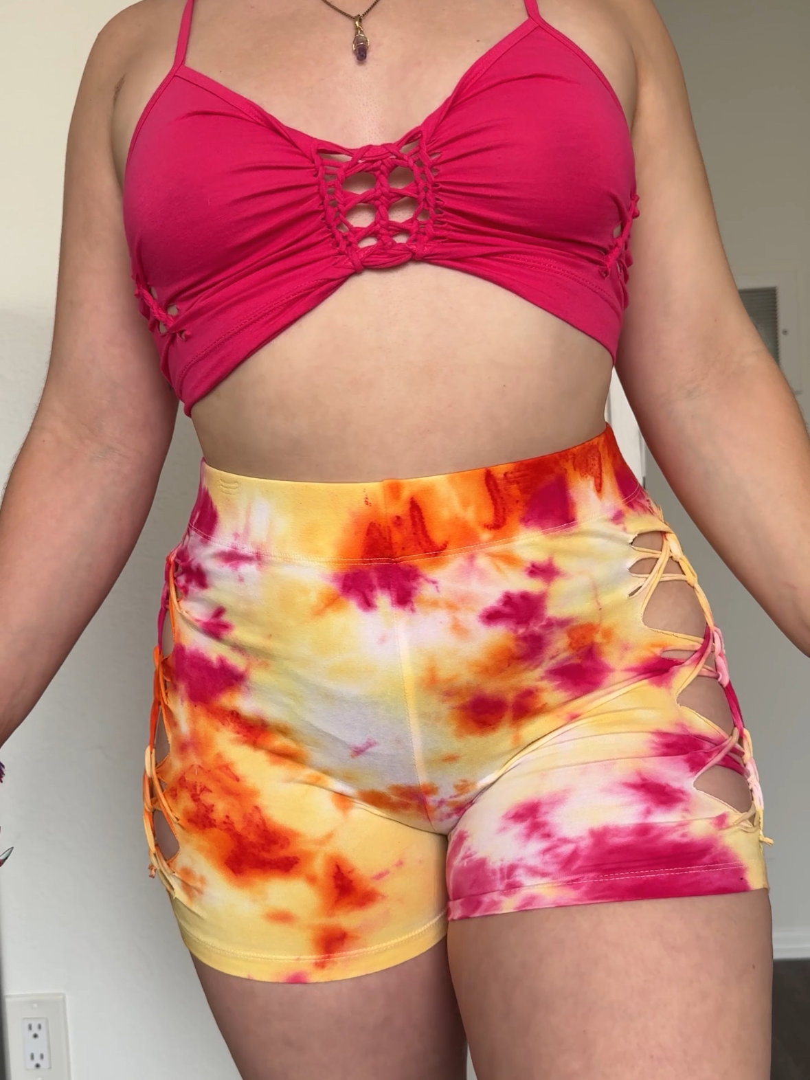 Sunset Sherbet Slitweave Shorts