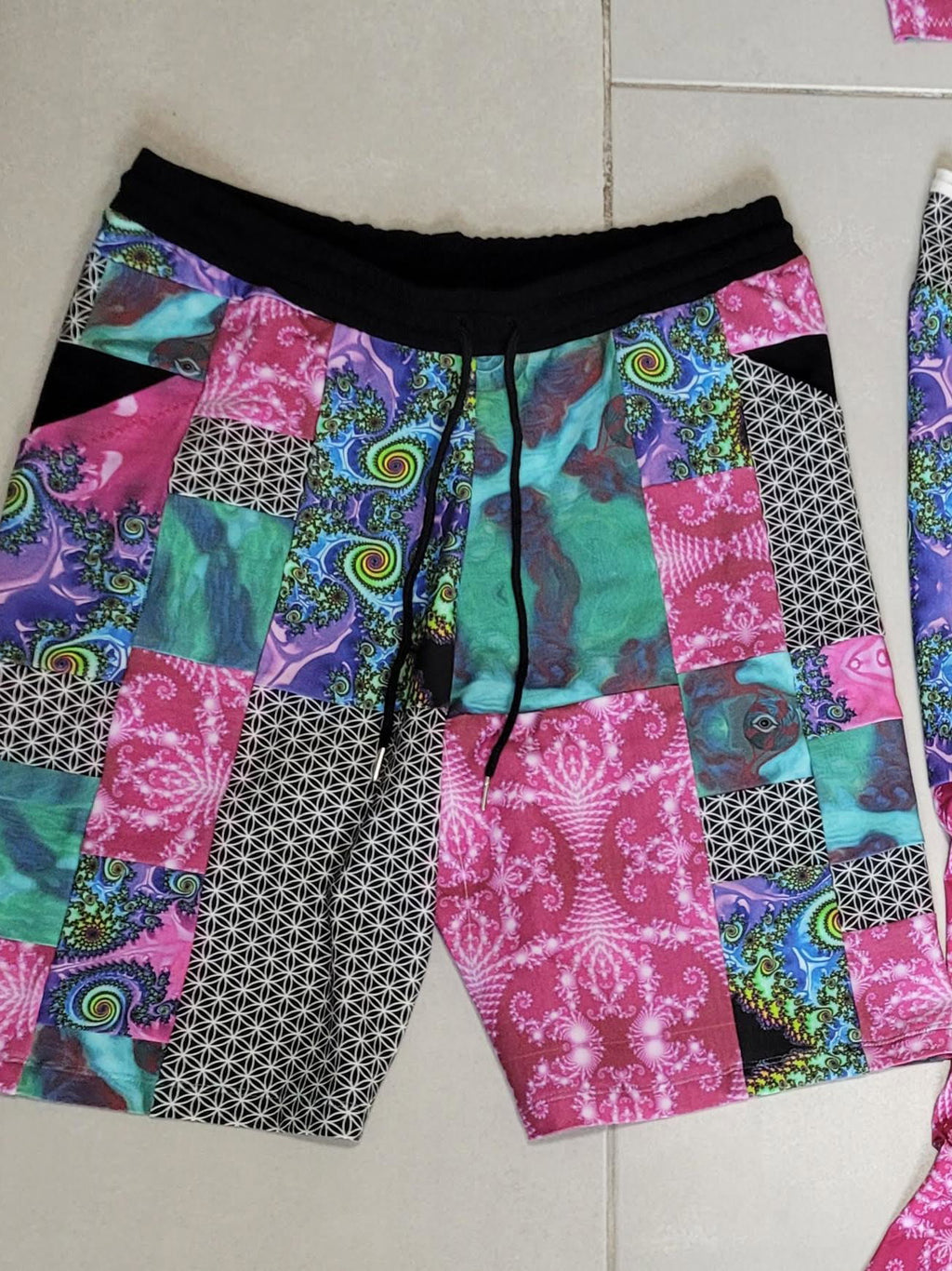 Men’s patchwork shorts
