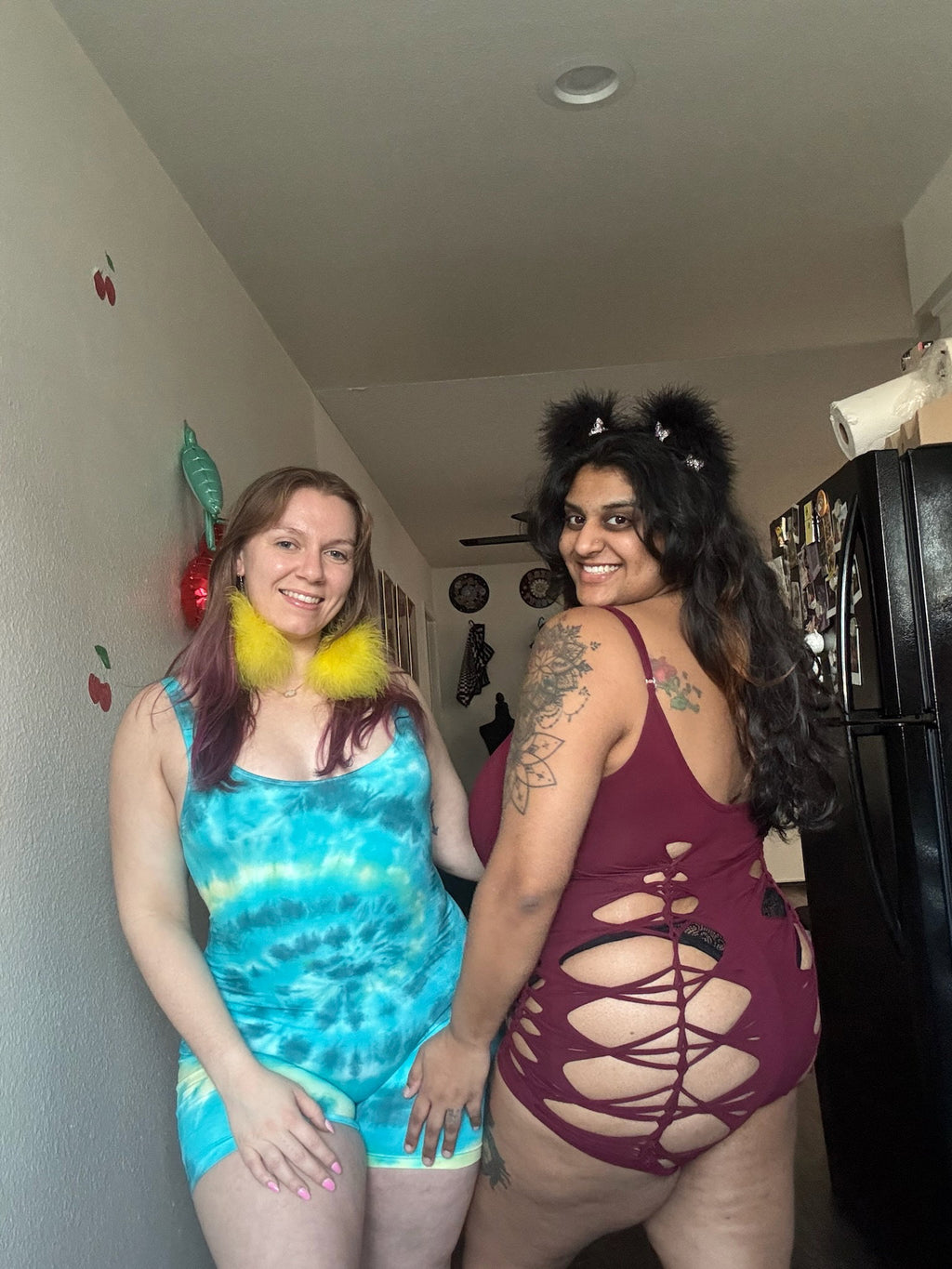 Funkadelic Wine Slitweave Romper
