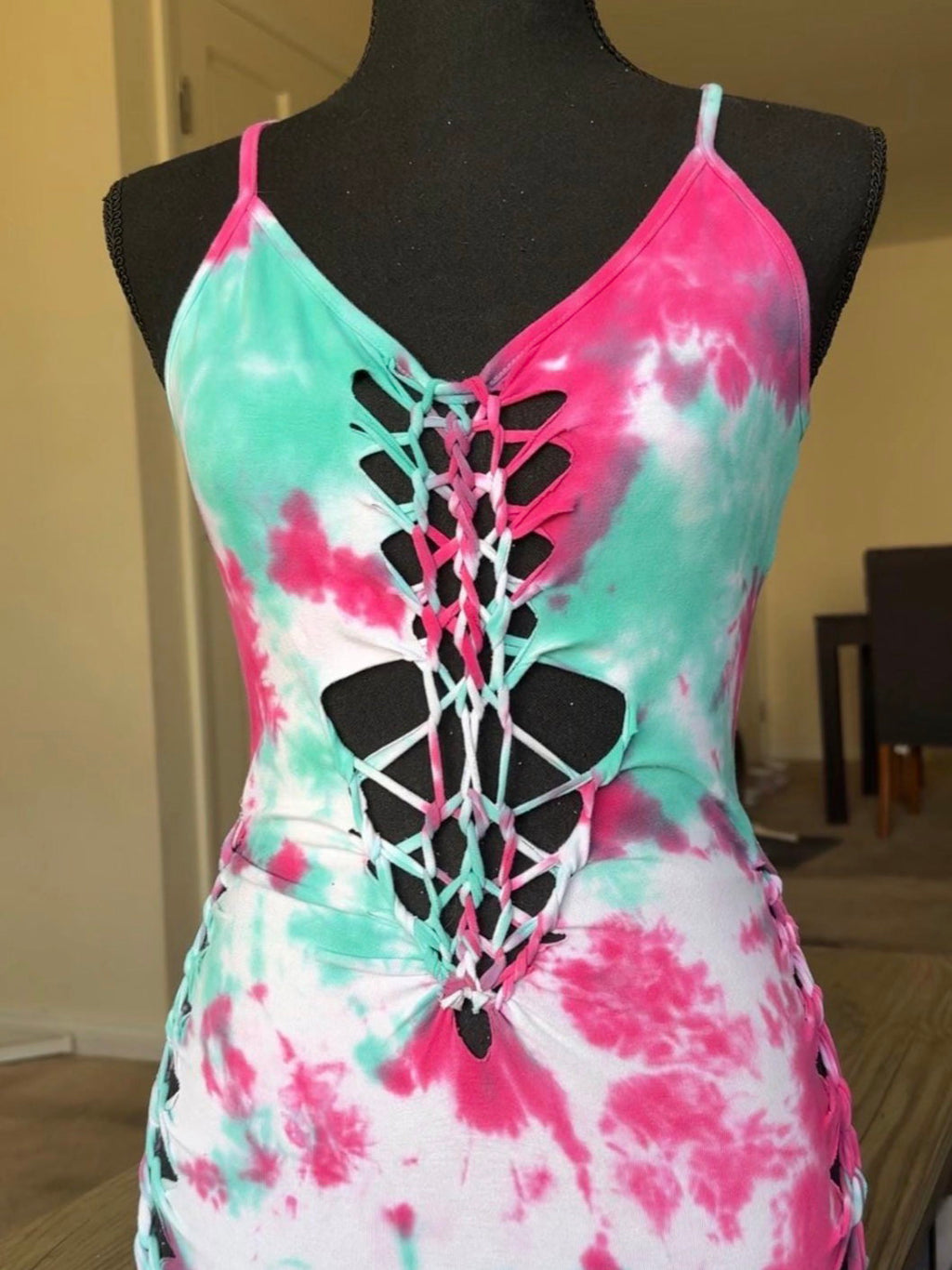 Watermelon Crush Slitweave Romper