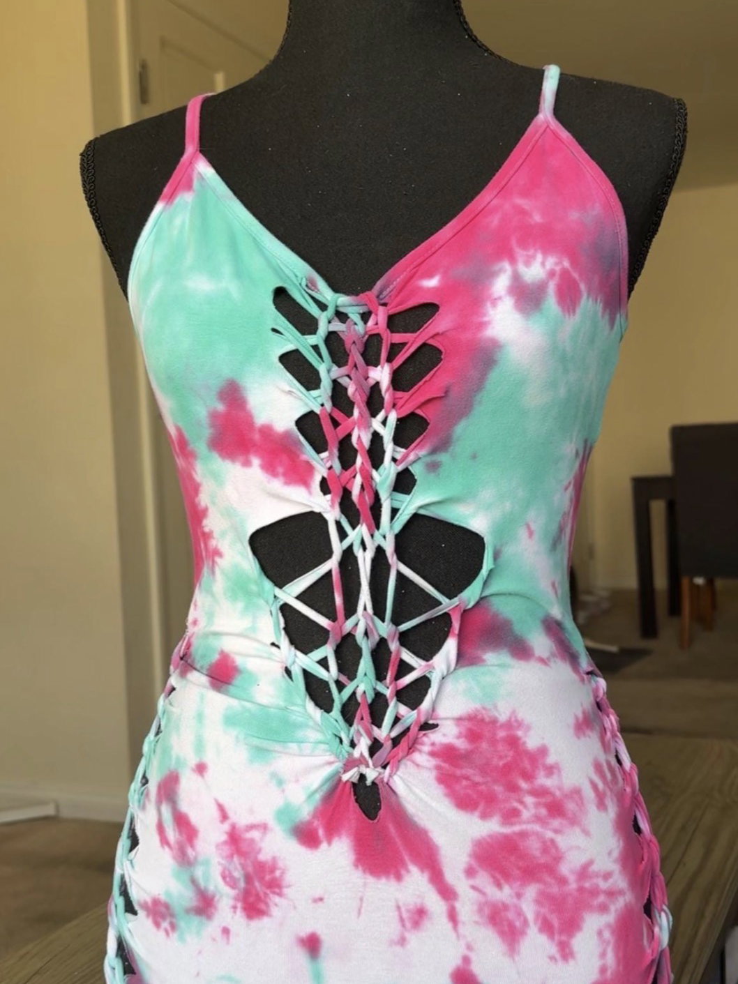 Watermelon Crush Slitweave Romper