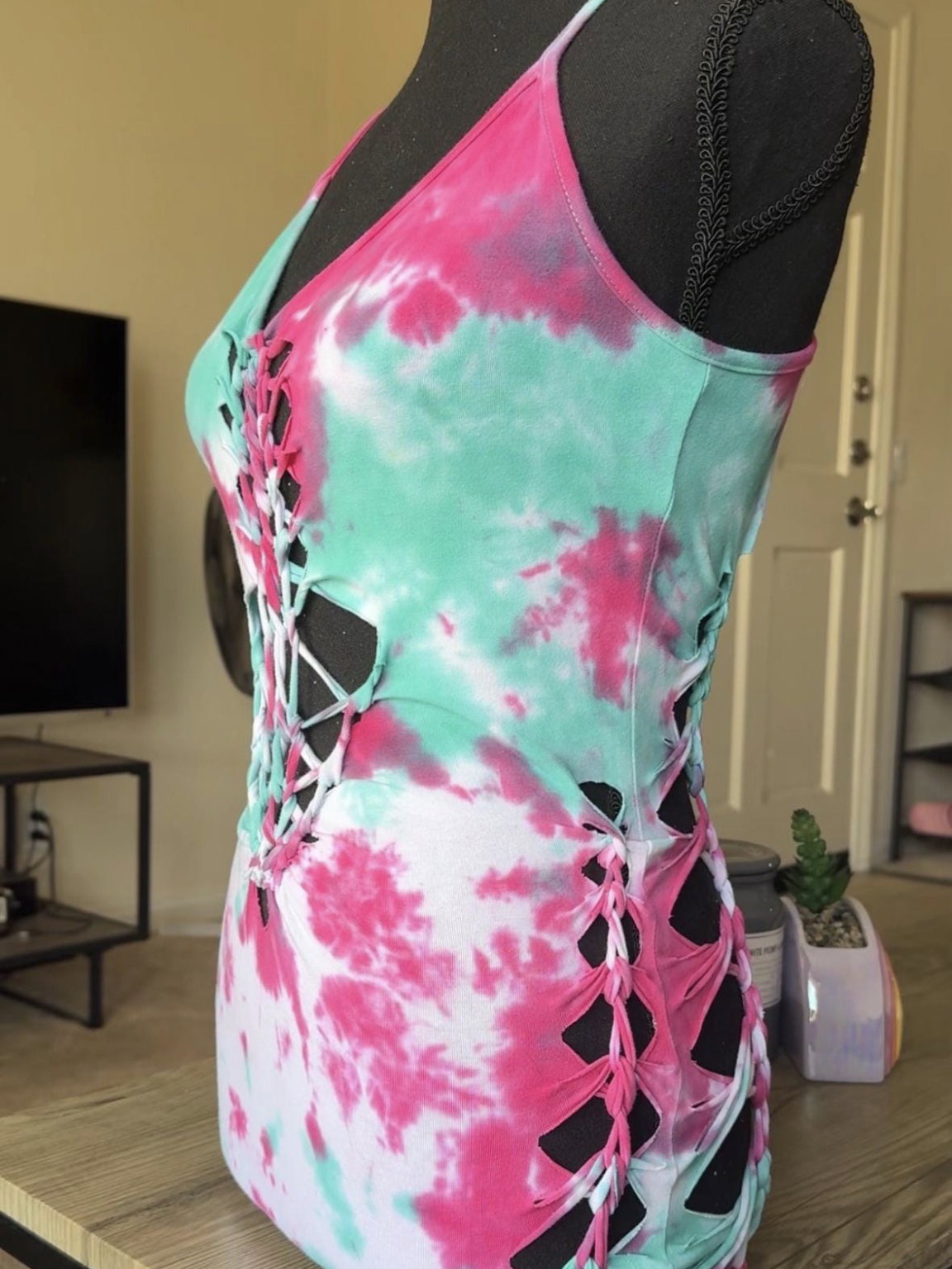 Watermelon Crush Slitweave Romper
