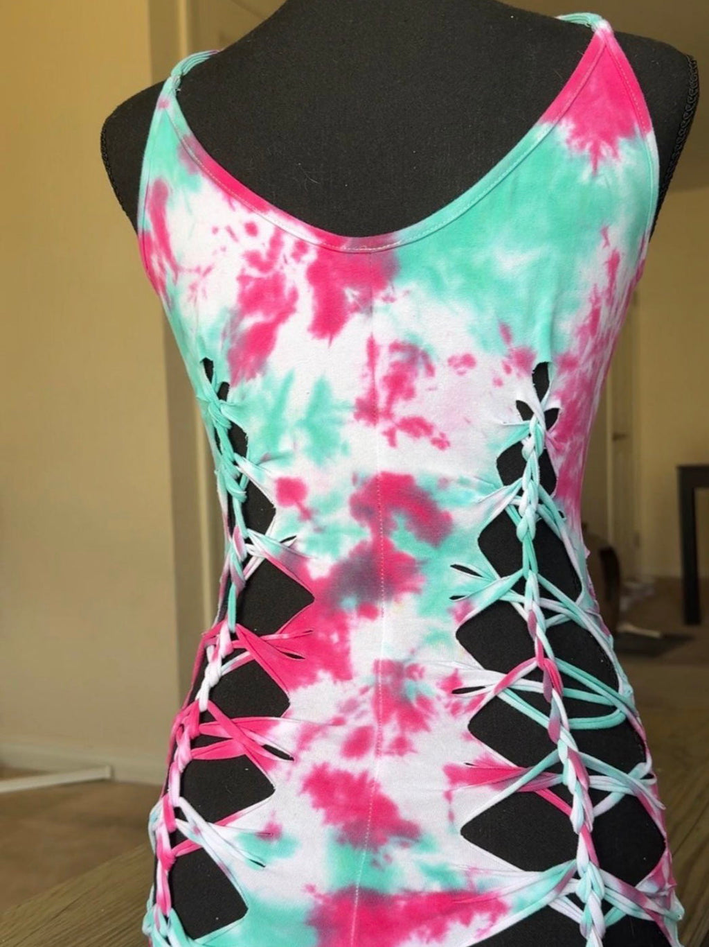 Watermelon Crush Slitweave Romper