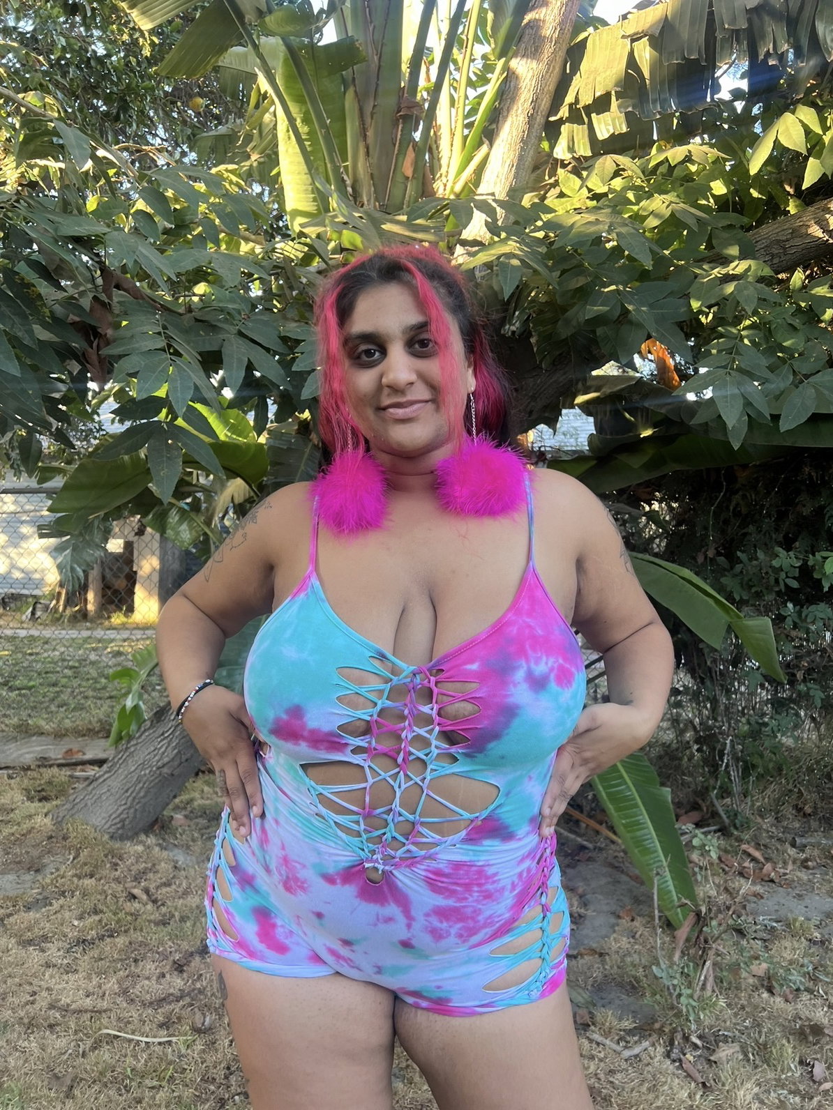 Watermelon Crush Slitweave Romper