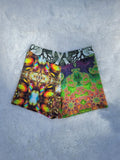 Three print shorts