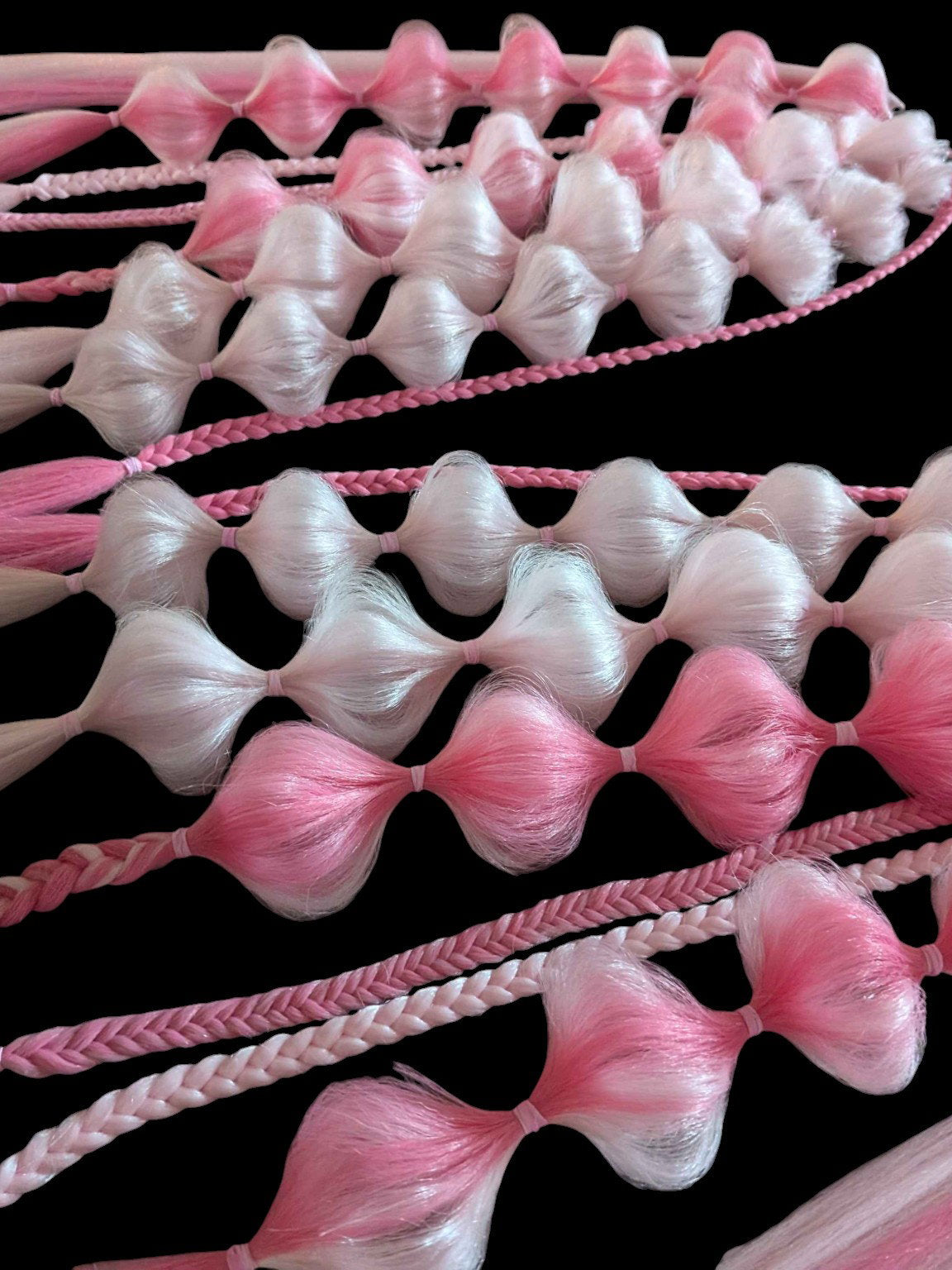 Barbie Doll (GLOW) - Ponytail Festival Rave Braids