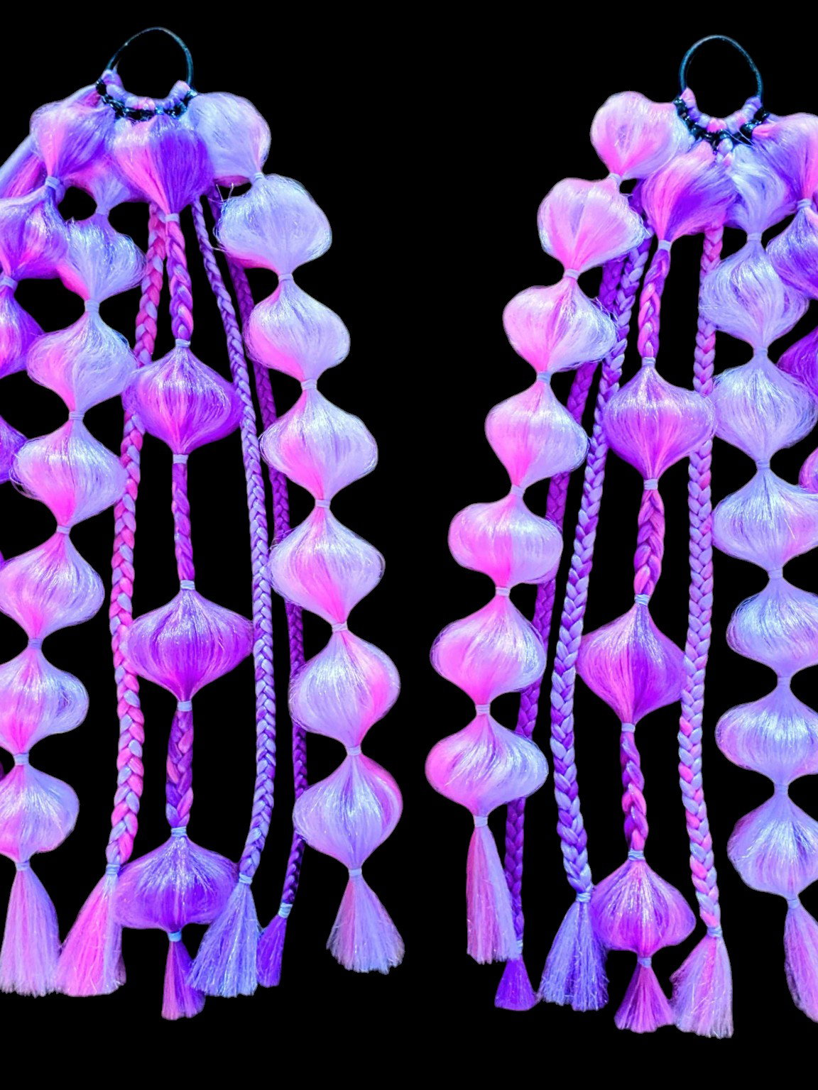 Twilight (GLOW) - Ponytail Festival Rave Braids