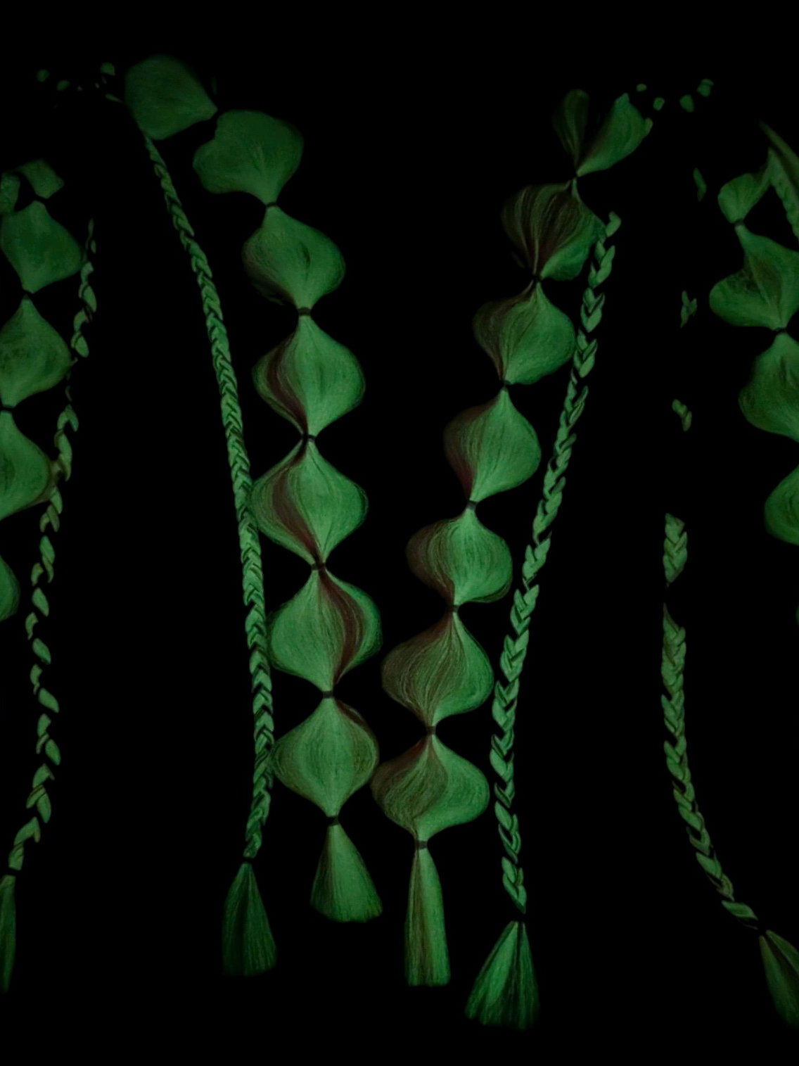 Twilight (GLOW) - Ponytail Festival Rave Braids
