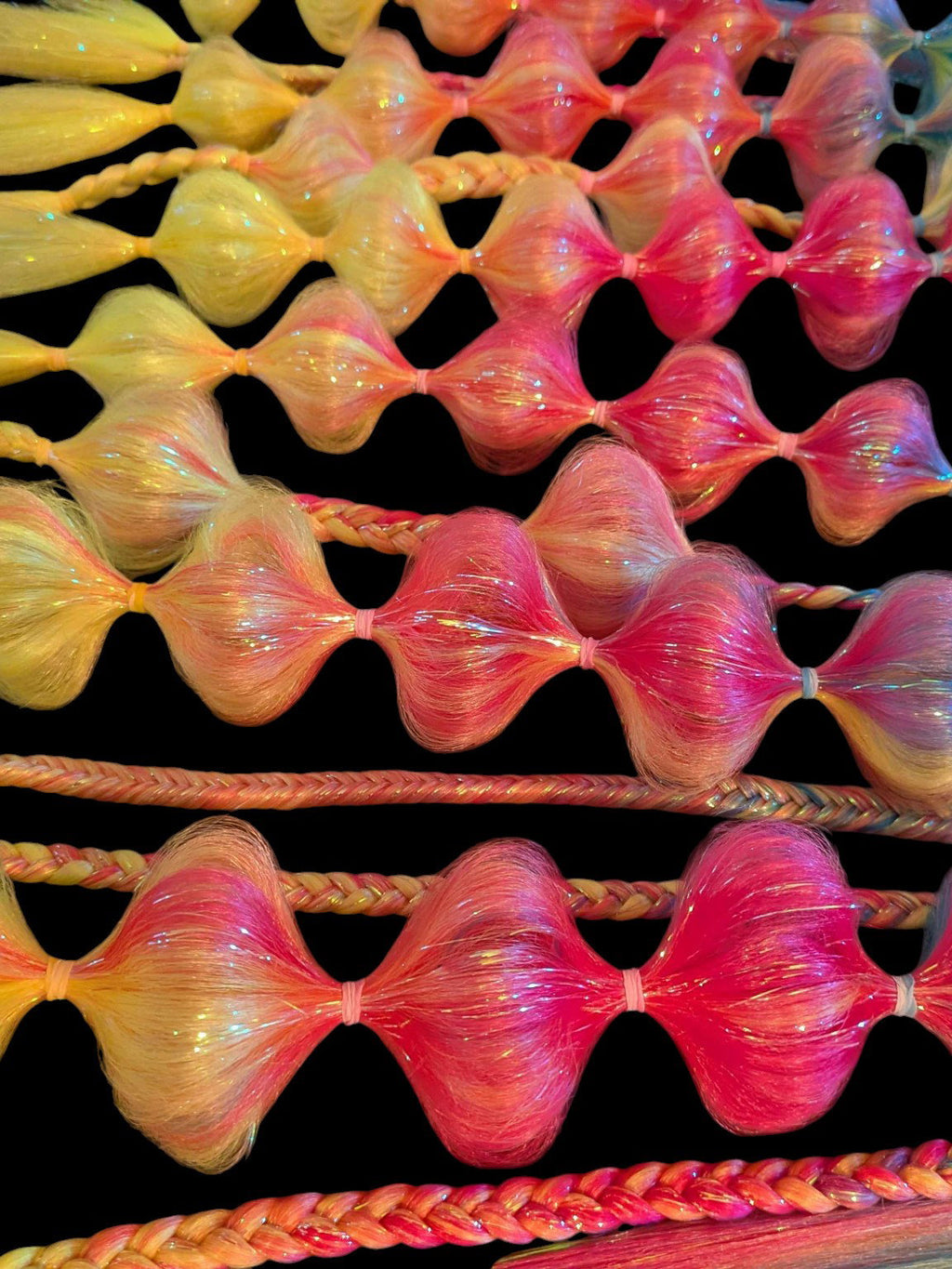 Malibu (GLOW) - Ponytail Festival Rave Braids
