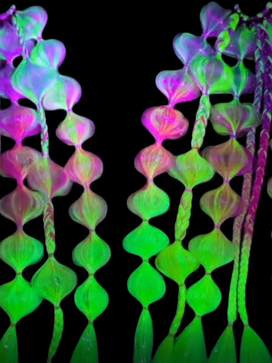 Malibu (GLOW) - Ponytail Festival Rave Braids