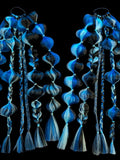 Bluejay (GLOW) - Ponytail Festival Rave Braids
