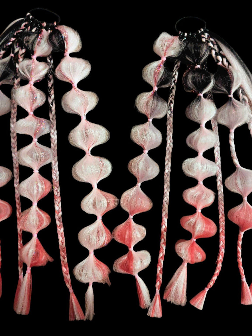 Flamingo (GLOW) - Festival Ponytail Braids