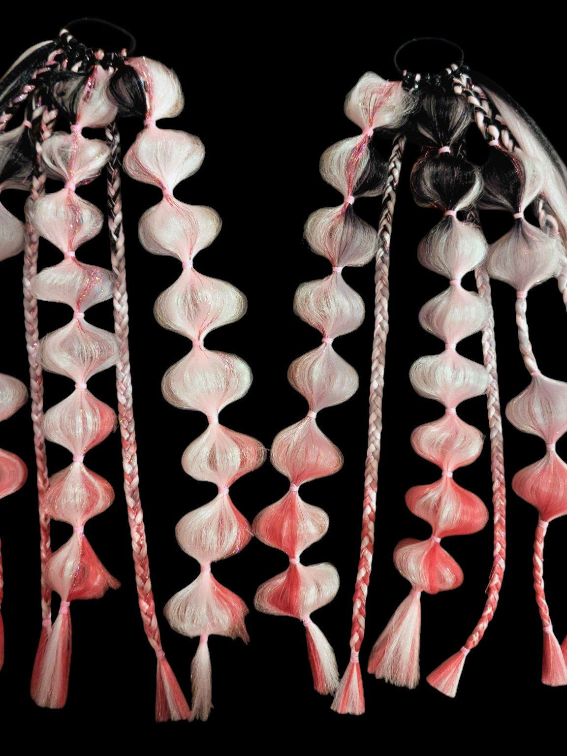 Flamingo (GLOW) - Festival Ponytail Braids