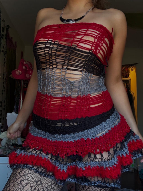 Anima Knit x Crochet Dress