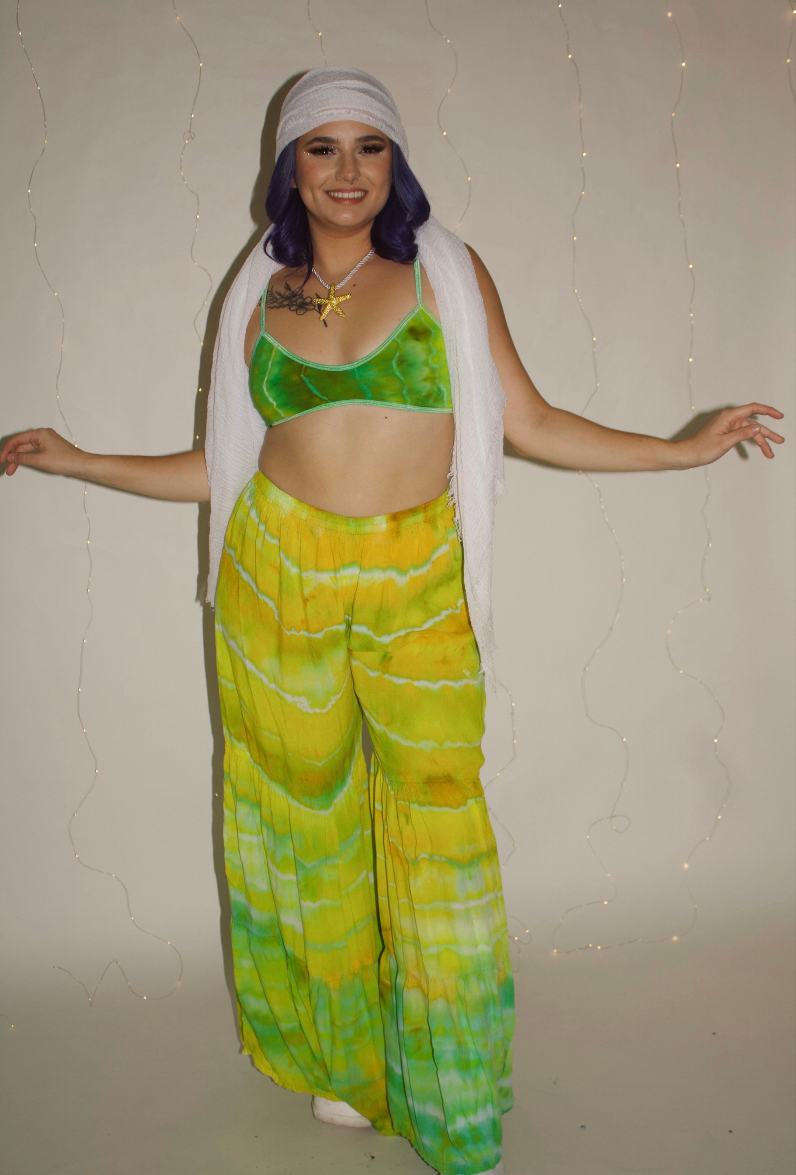 Lime Tide Palazzo Pants (ᴍᴀᴅᴇ ᴛᴏ ᴏʀᴅᴇʀ)