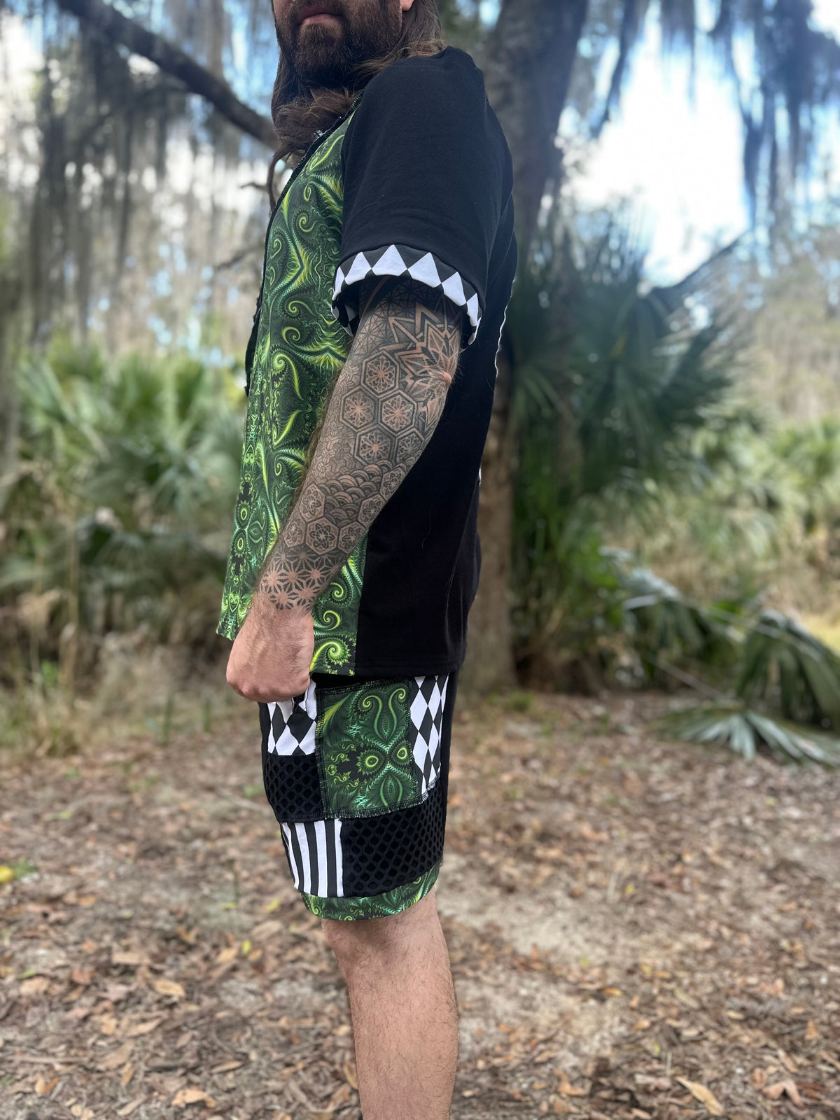 MTO Split Patchwork Tee