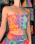 CUSTOMIZE: Lace Up Tube Top (Optional Straps)