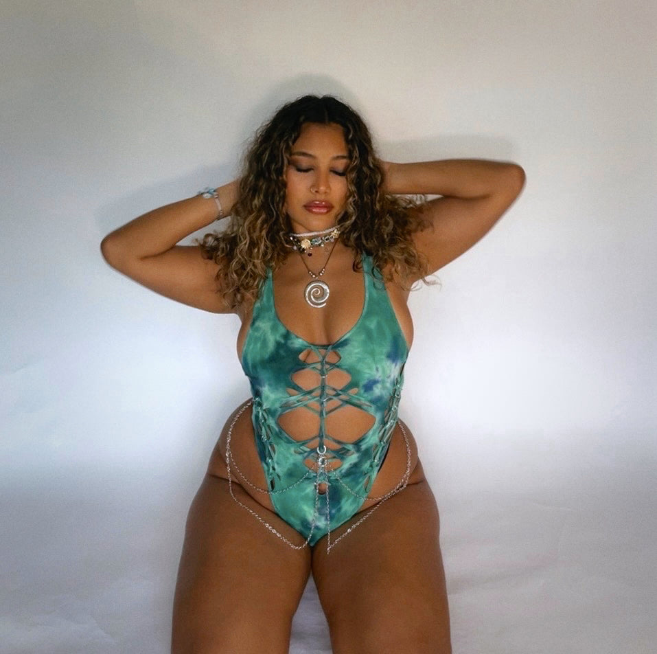 Neytiri Tie Dye Bodysuit (ᴍᴀᴅᴇ ᴛᴏ ᴏʀᴅᴇʀ)