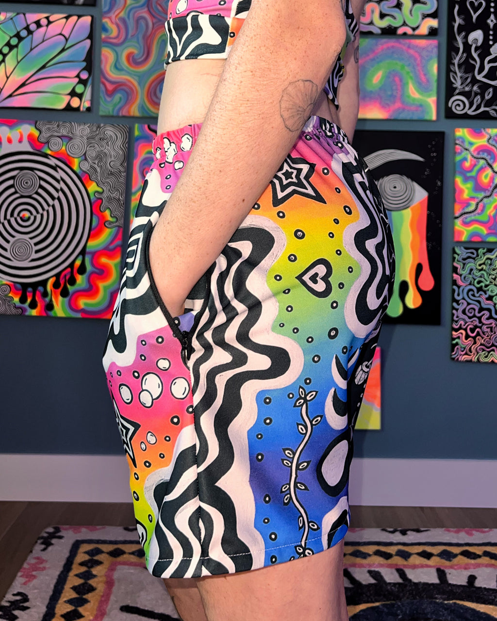 CUSTOMIZE: Zipper Pocket Flow Shorts