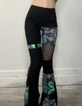 MTO Mesh Patchwork Flare Pants