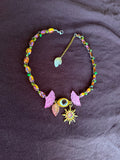 Glass Crystal Third Eye Choker