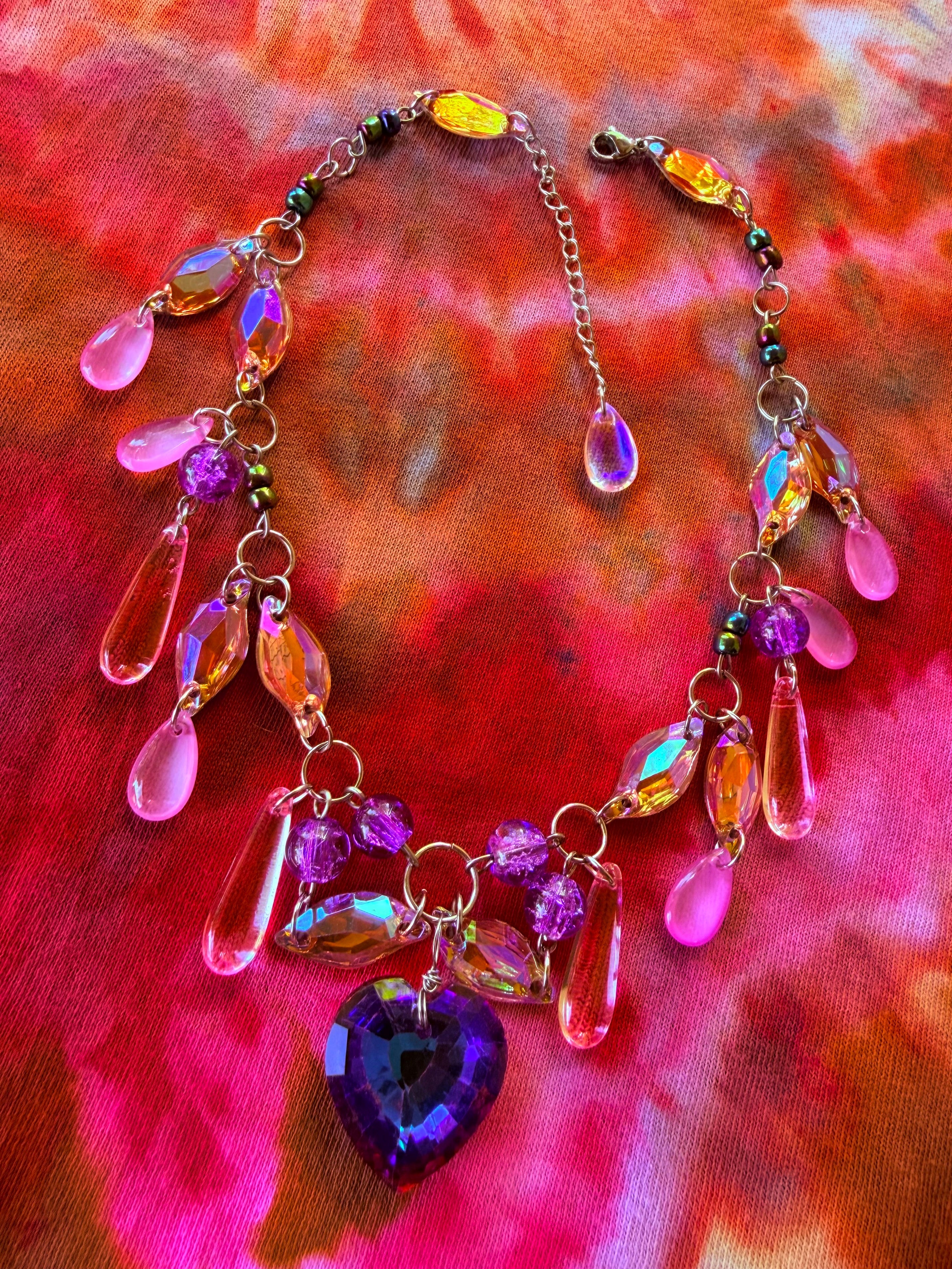 Acid Rain - Resin Crystal Charm Choker