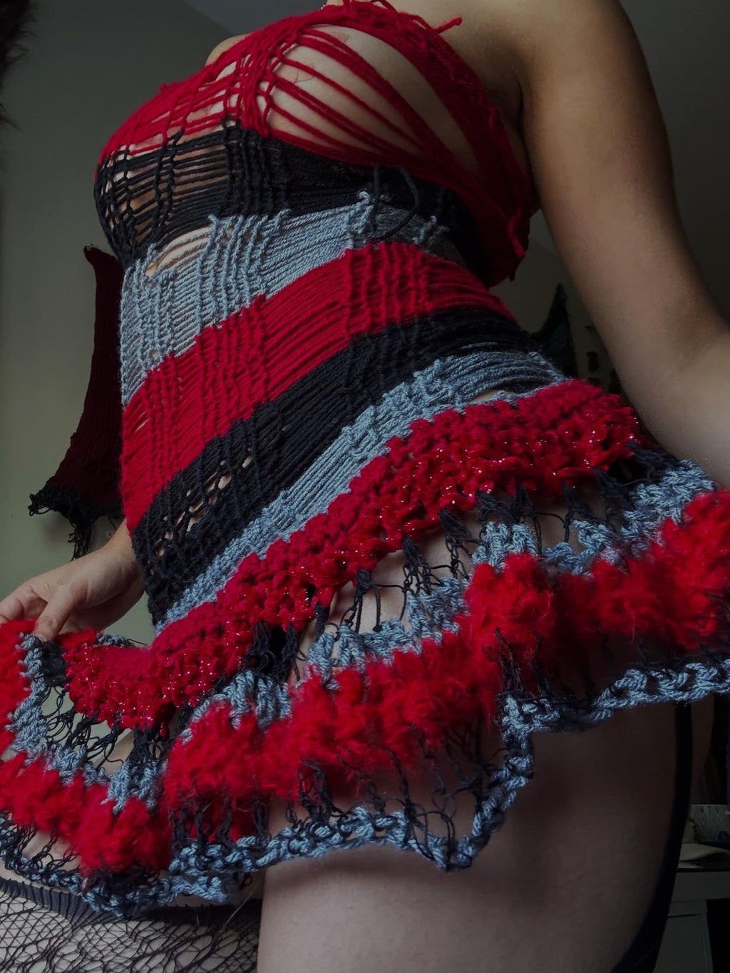 Anima Knit x Crochet Dress