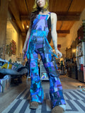 MTO Bell Bottom Patchwork Overalls
