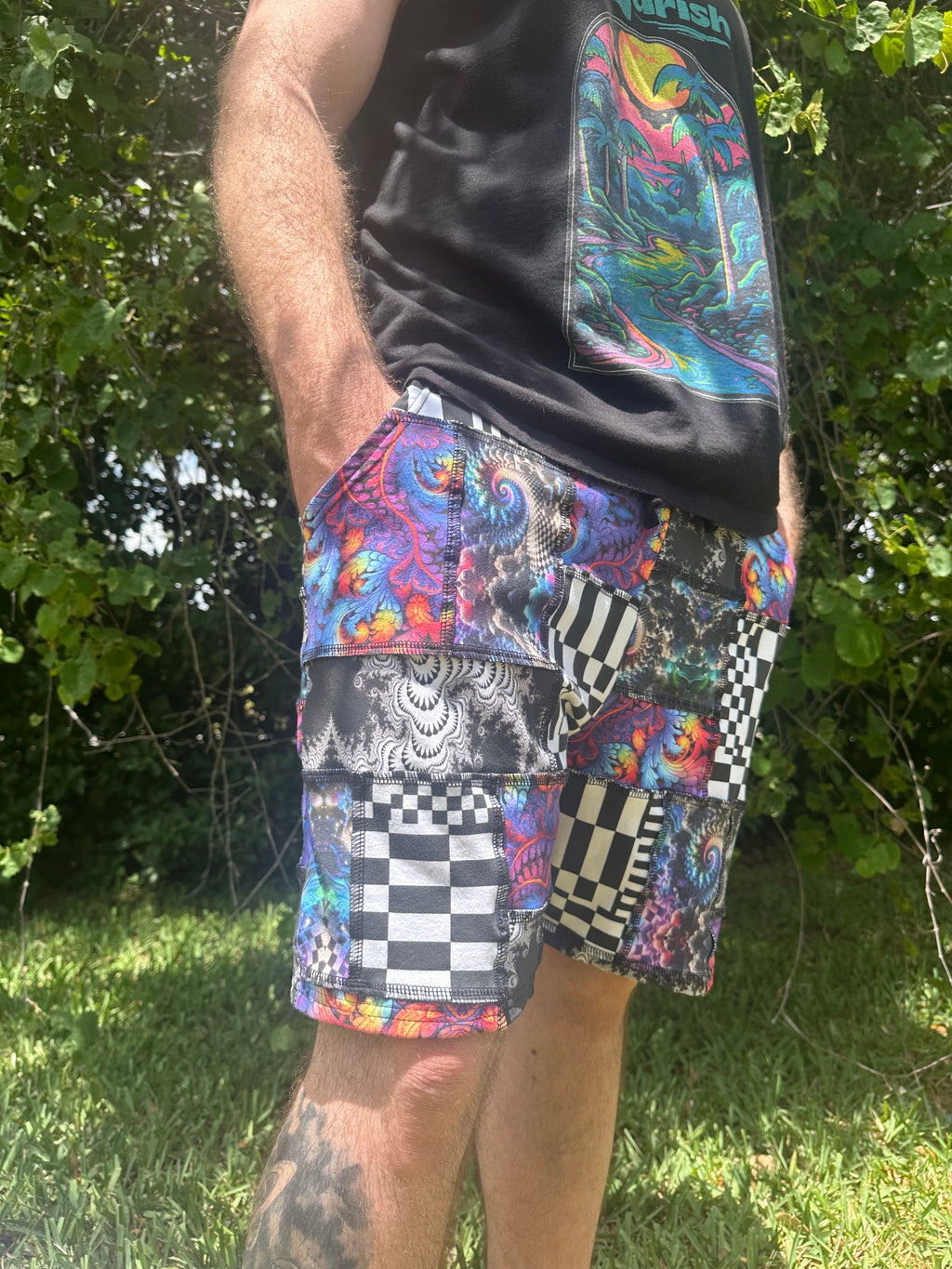 MTO Men’s Patchwork Shorts