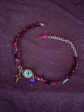 Glass Crystal Third Eye Choker