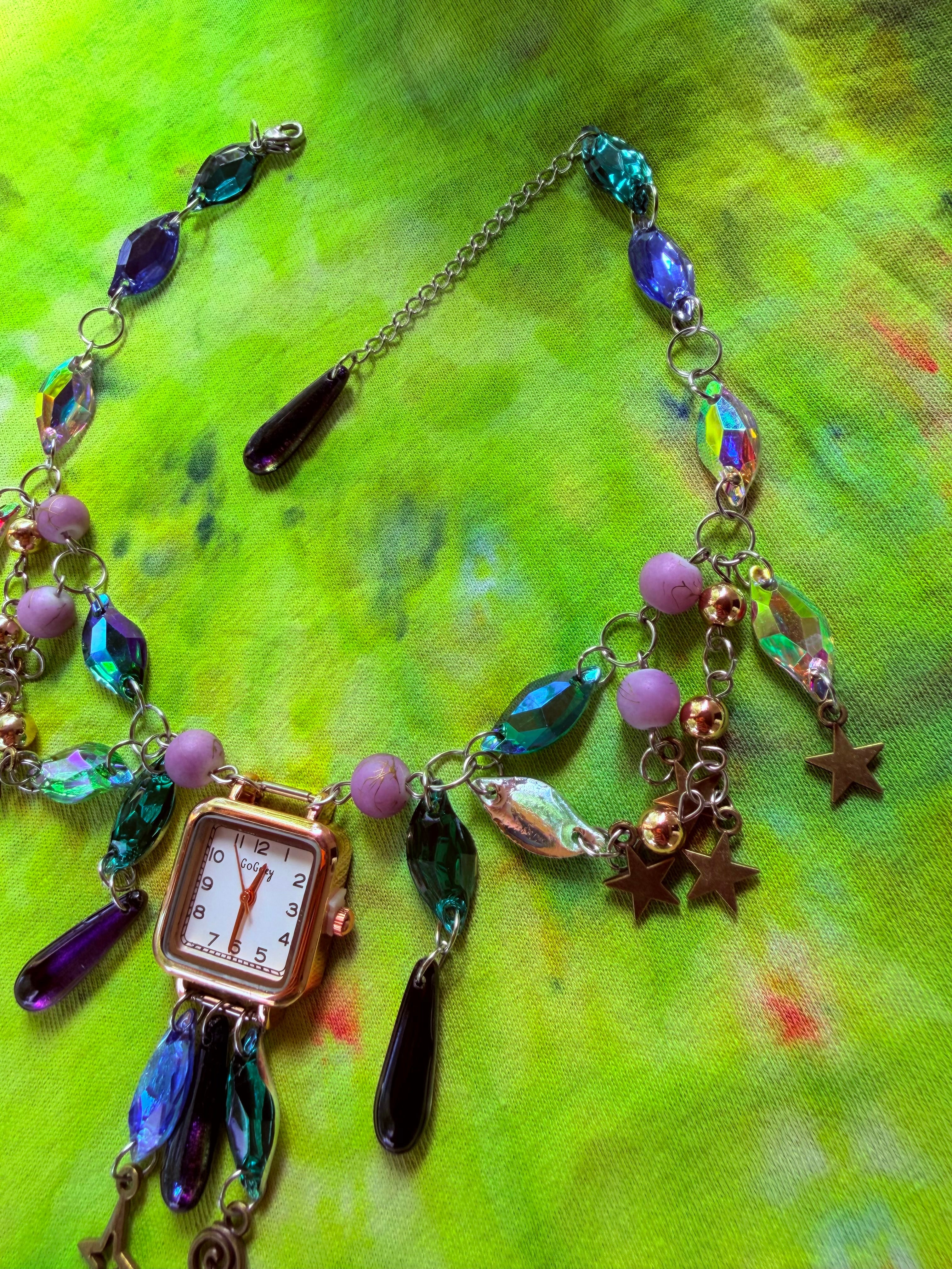 Time Wizard - Resin Crystal Charm Choker