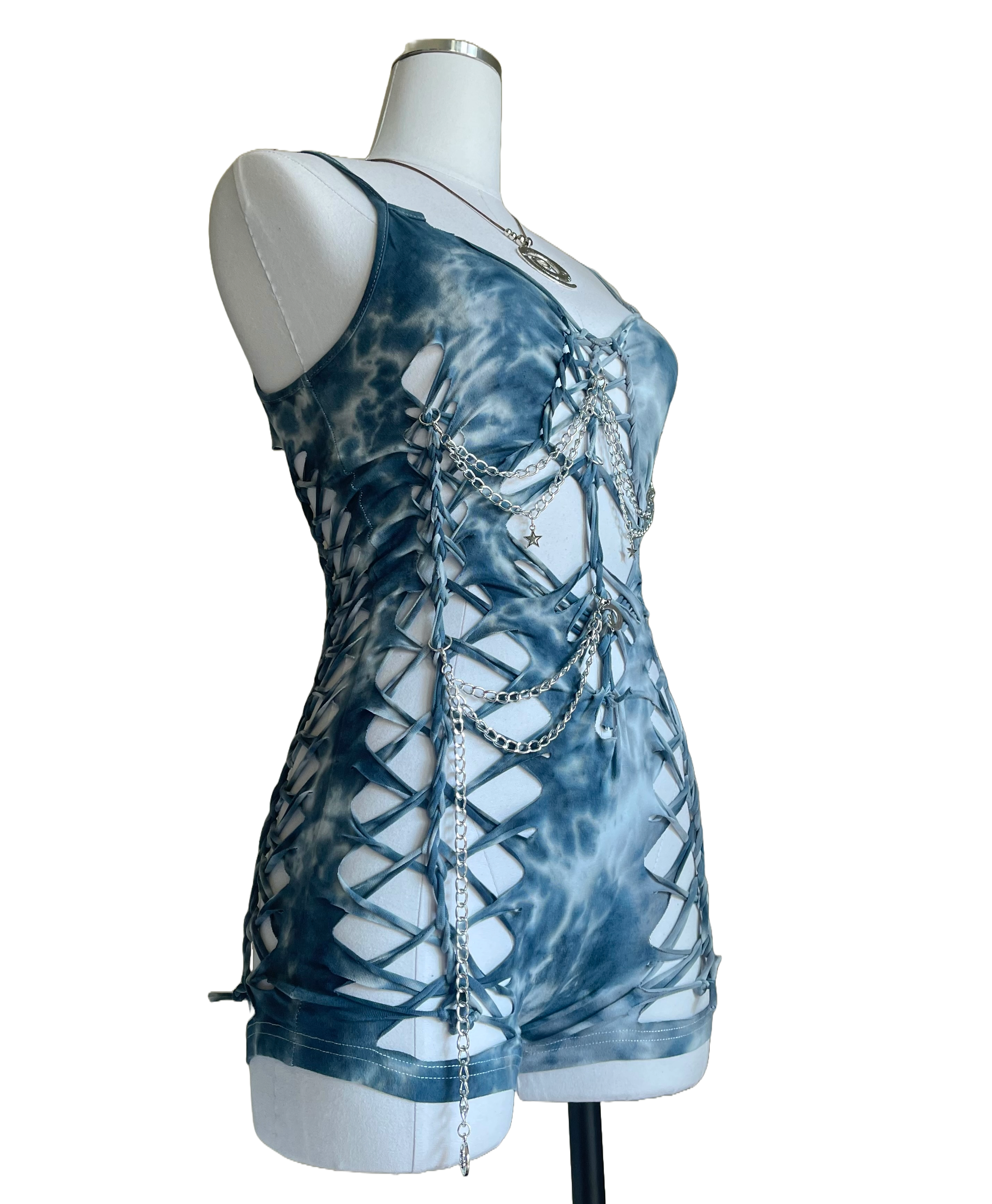 Poseidons Daughter Tie Dye Romper (ᴍᴀᴅᴇ ᴛᴏ ᴏʀᴅᴇʀ)