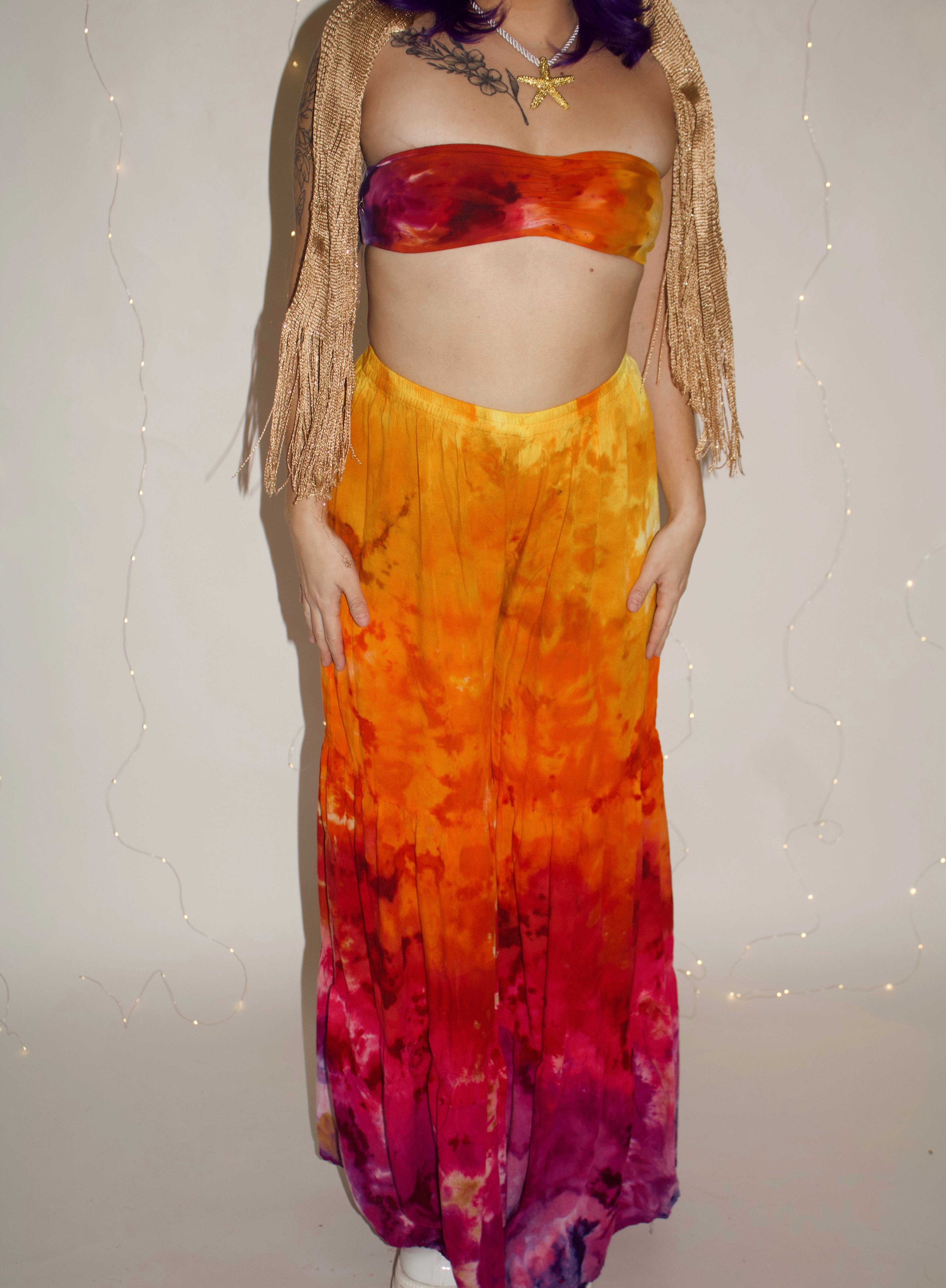 Sunset Palazzo Top (ᴍᴀᴅᴇ ᴛᴏ ᴏʀᴅᴇʀ)