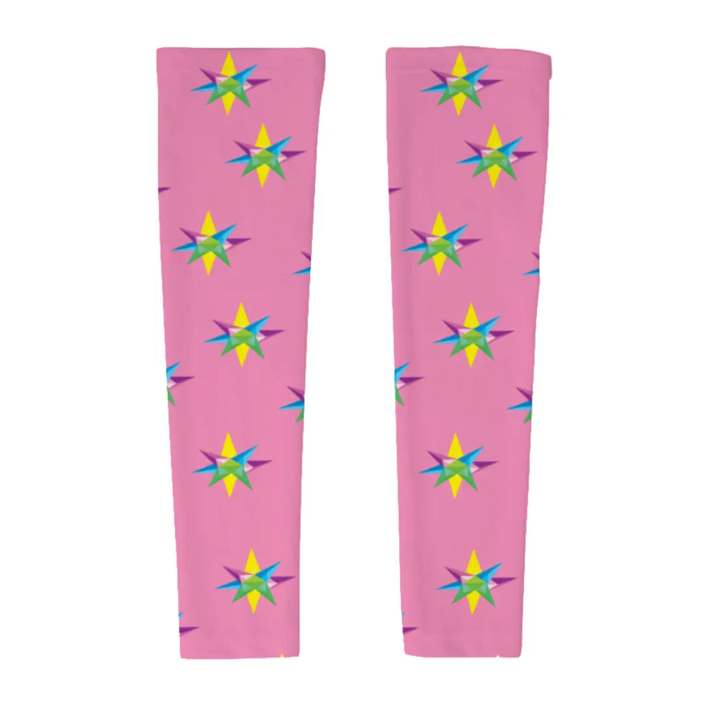 Star Pink Women's Tank Bodysuit with Gloves