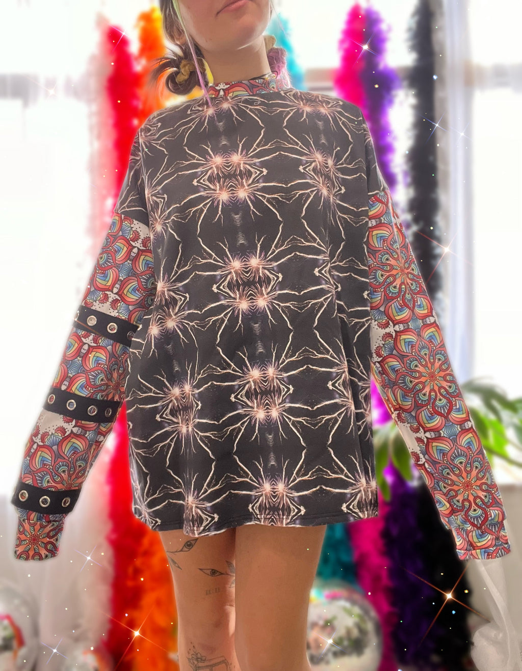eyelet long sleeve