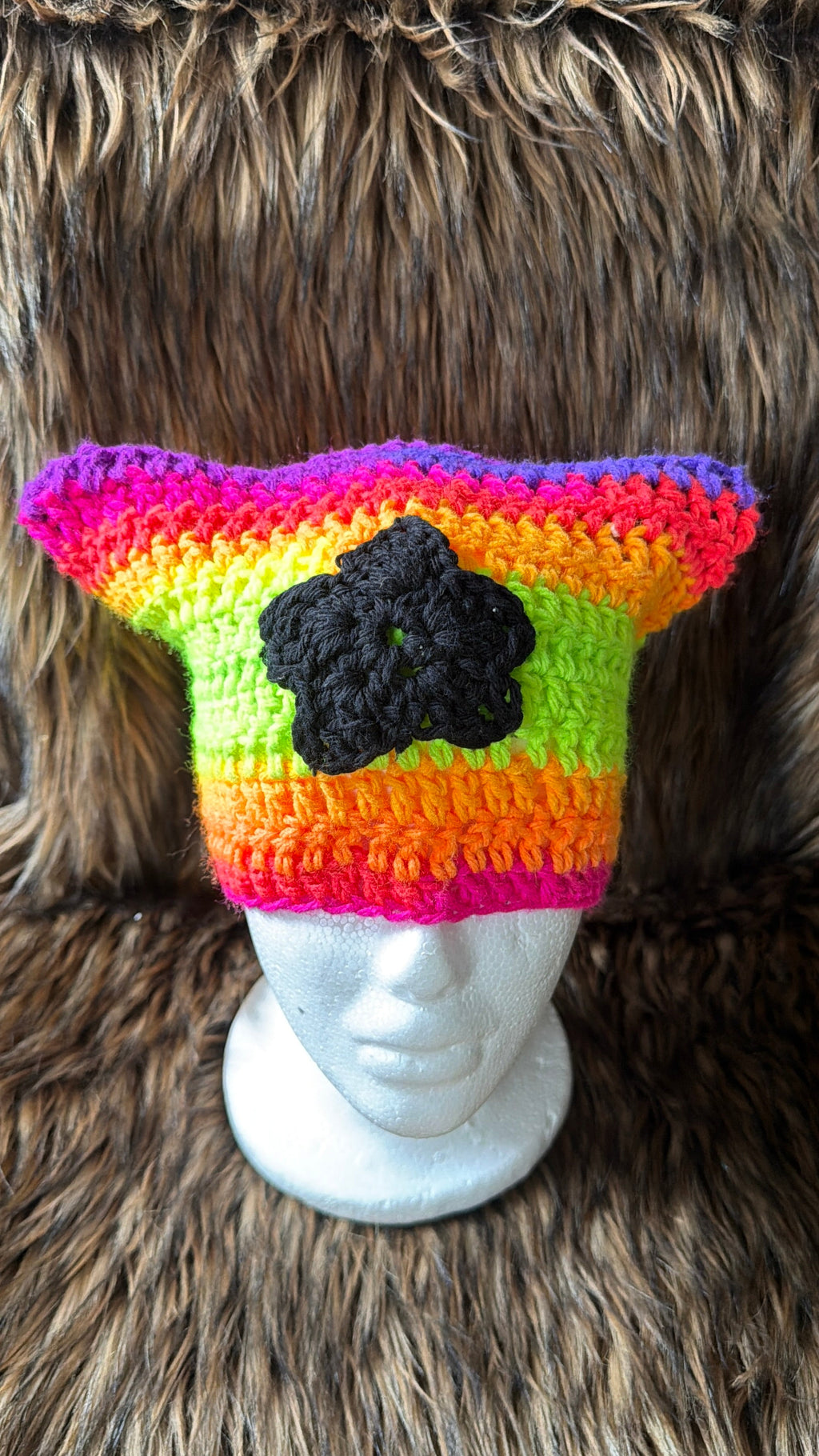 kitty cat crochet hats