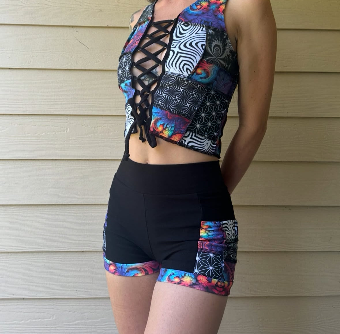 MTO Patchwork Pocket Shorts