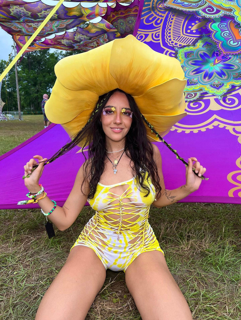 Jasmin Geode Tie Dye Romper (ᴍᴀᴅᴇ ᴛᴏ ᴏʀᴅᴇʀ)